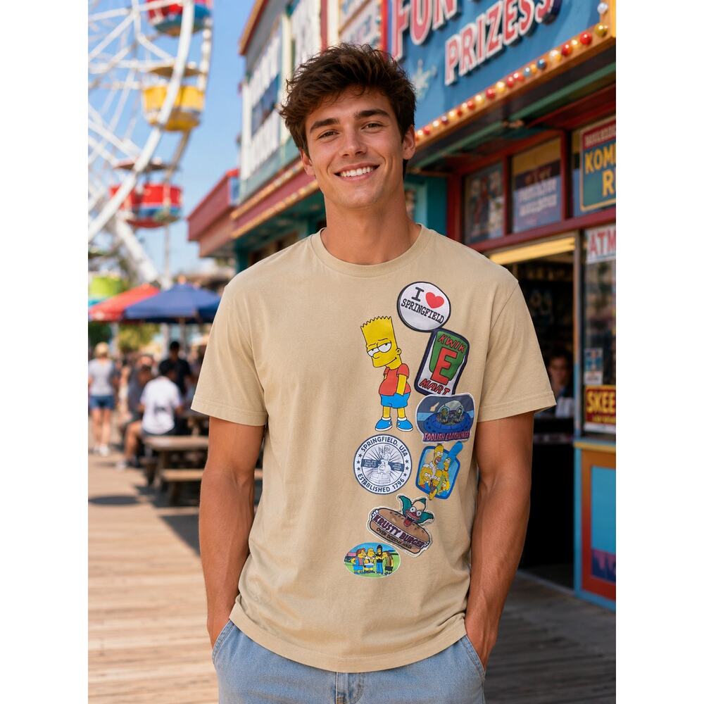 The Simpsons Bart Graphic Tee Size L Freeze Cartoon Pop Culture T Shirt